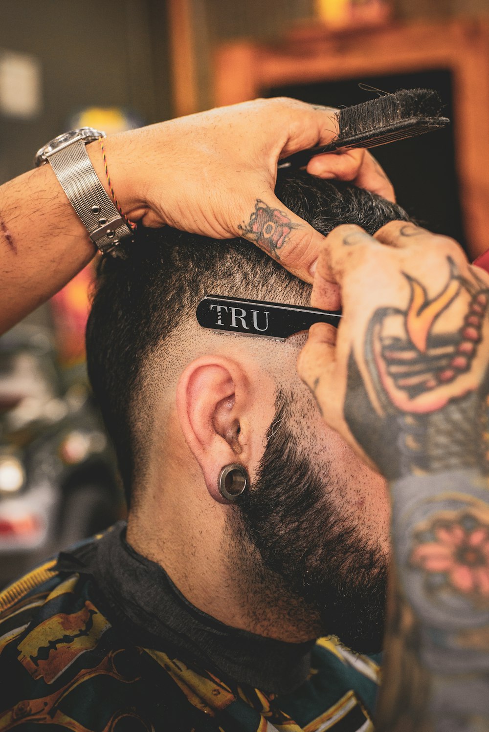 Barbershop styling chairs